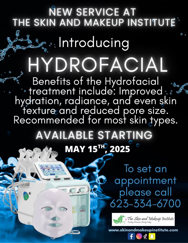 New Service - Hydrofacial Service Flyer